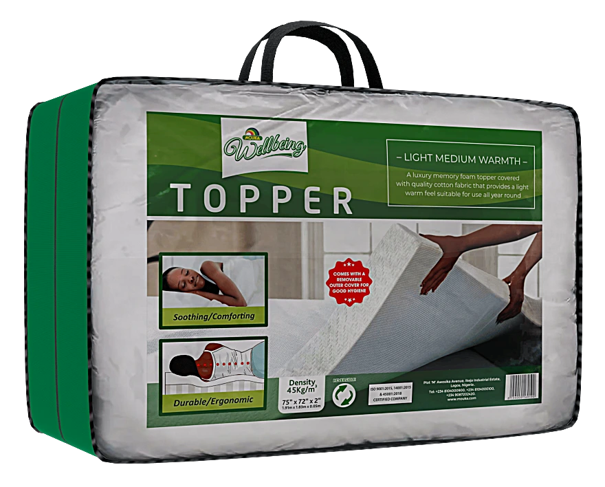 Mouka Wellbeing Memory Foam Topper product detail